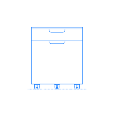 Furniture File Cabinets Ikea Galant Drawer Unit Sketch Style Svg Vector, Free Vectors File